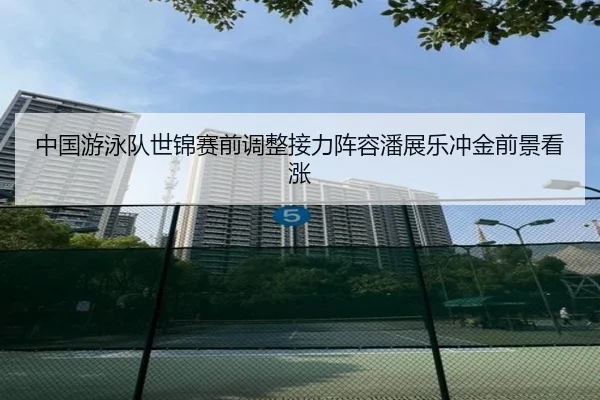 中国游泳队世锦赛前调整接力阵容潘展乐冲金前景看涨 - kaiyuansports